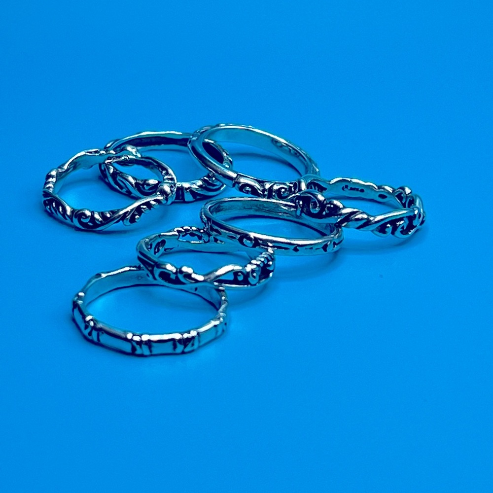 .925 Sterling Silver Stacking Rings